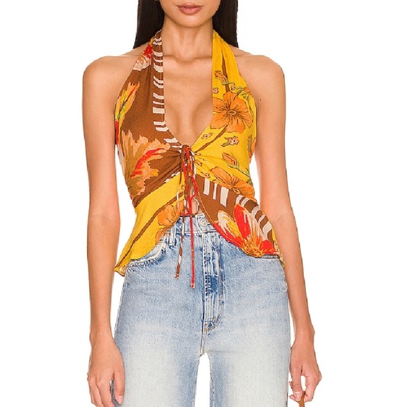 Free People Hot Tropics Tank Mango Combo - Picture 7 of 7